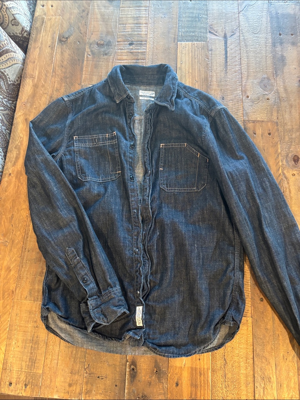 All Saints WoMen's Dark Denim Shirt